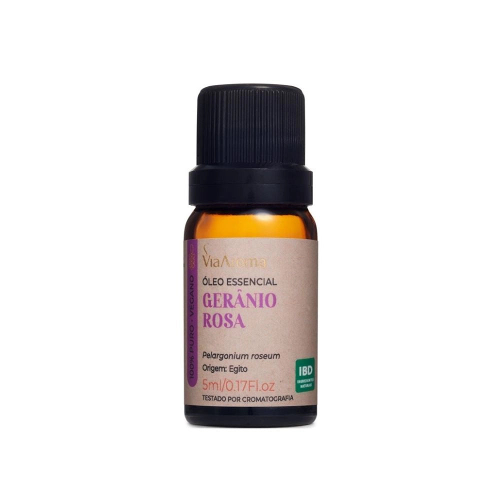 Óleo Essencial Gerânio Rosa Via Aroma - 5ml