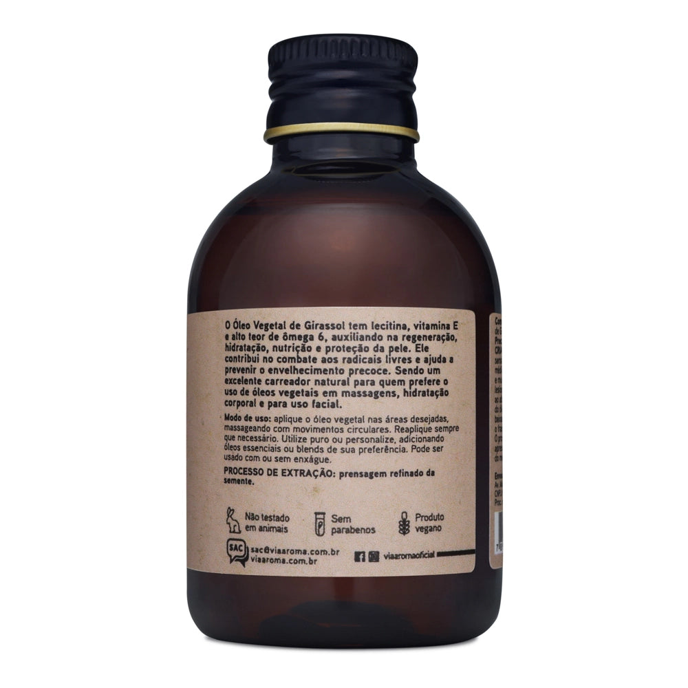 Óleo Vegetal de Girassol Via Aroma - 120 ml