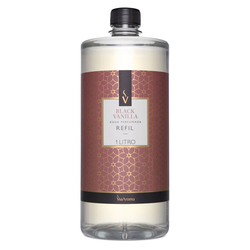 Refil Água Perfumada Black Vanilla Via Aroma - 1L