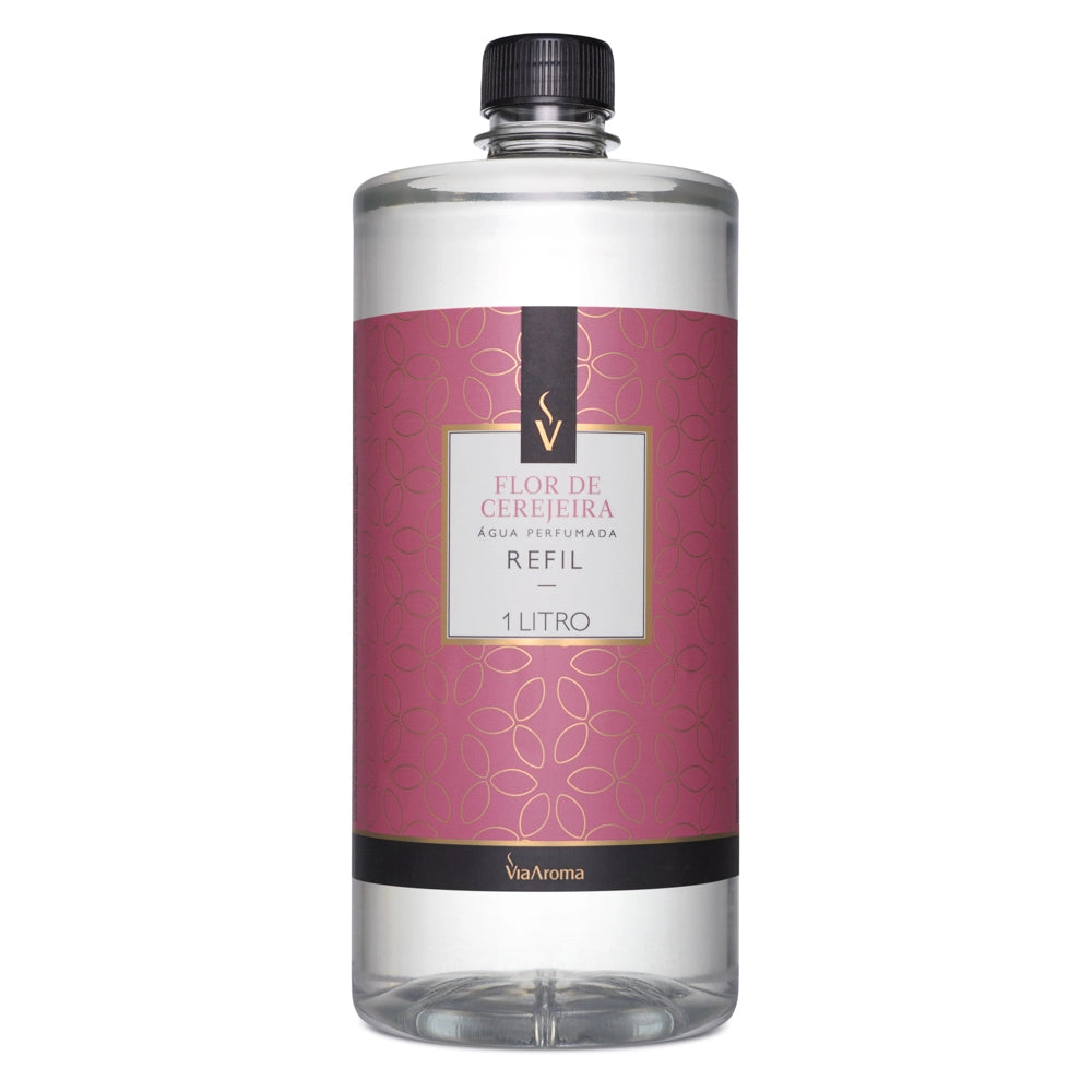 Refil Água Perfumada Flor de Cerejeira Via Aroma - 1L