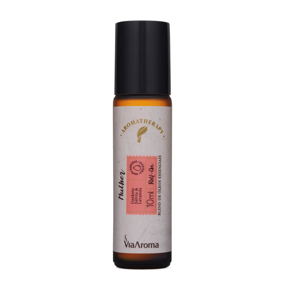 Roll-On Blend Óleos Essenciais Mulher Via Aroma - 10ml