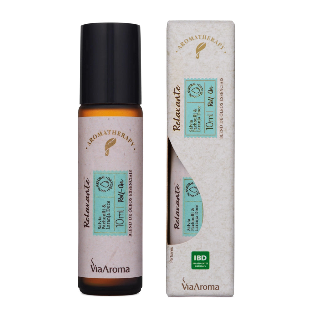 Roll-On Blend Óleos Essenciais Relaxante Via Aroma - 10ml