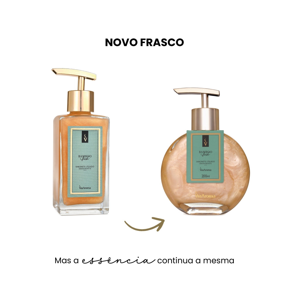 Sabonete Líquido Desodorante Bamboo Via Aroma - 200ml