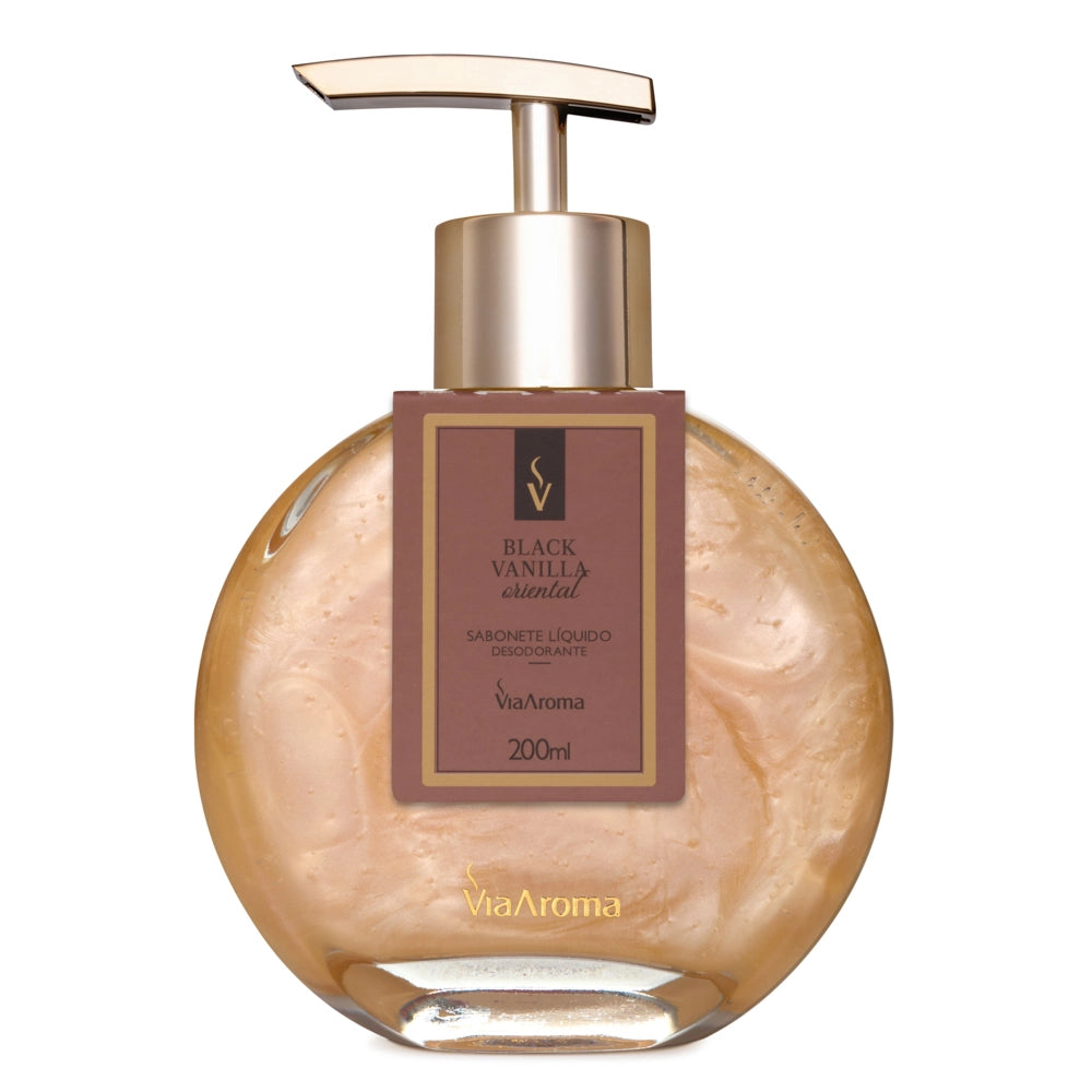 Sabonete Líquido Desodorante Black Vanilla Via Aroma - 200ml