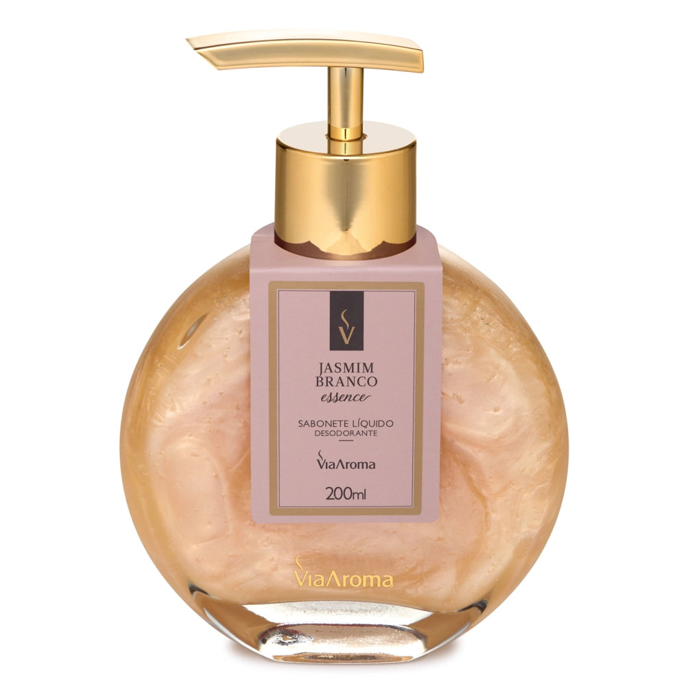 Sabonete Líquido Desodorante Jasmim Branco Via Aroma - 200ml