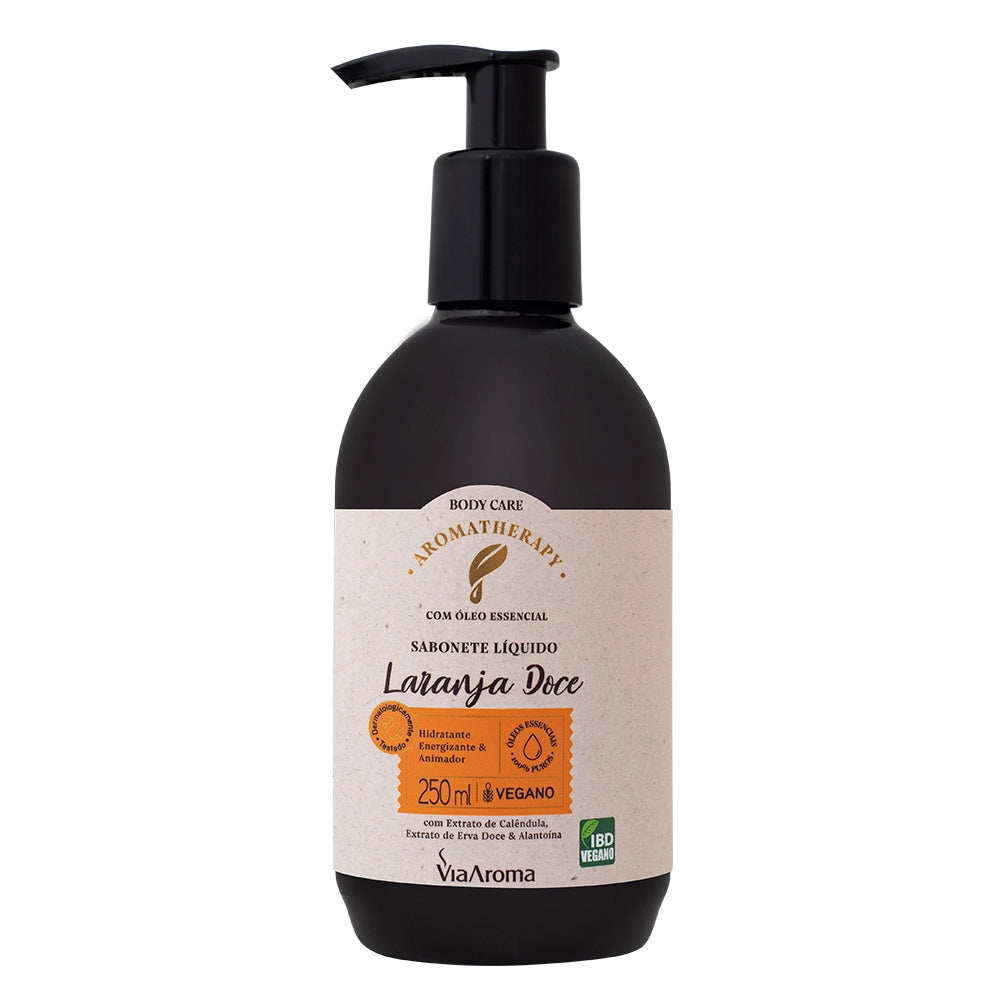 Sabonete Líquido Laranja Doce Aromatherapy Via Aroma – 250ml
