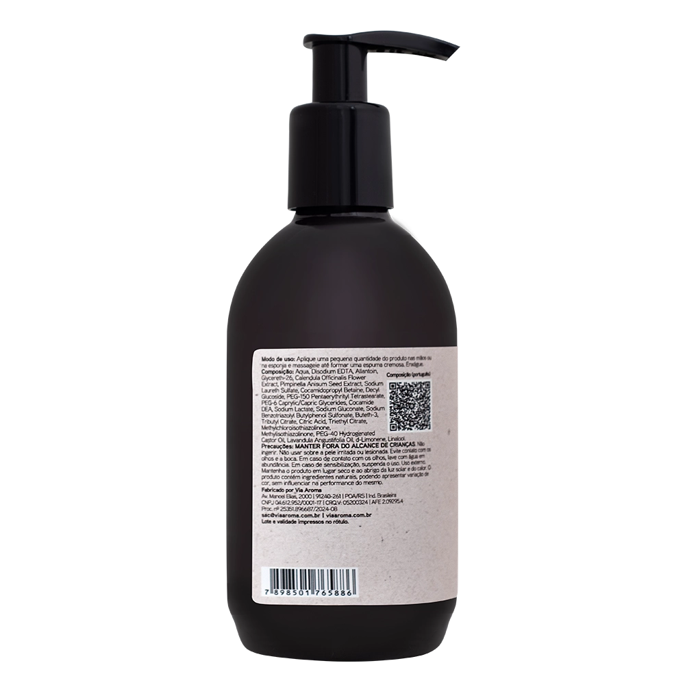 Sabonete Líquido Lavanda Aromatherapy Via Aroma - 250ml