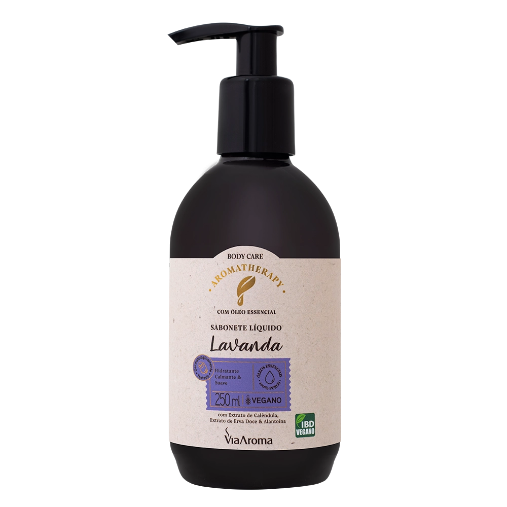 Sabonete Líquido Lavanda Aromatherapy Via Aroma - 250ml