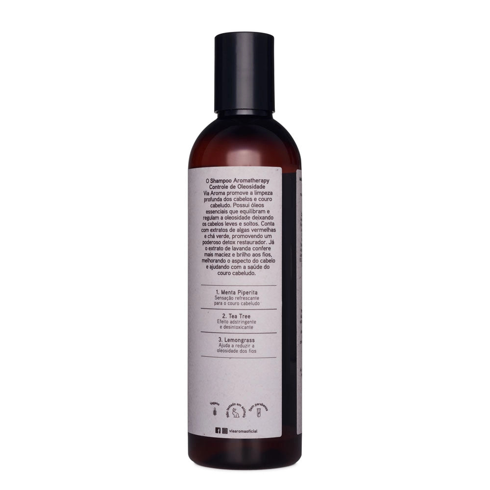 Shampoo Controle de Oleosidade Aromatherapy Via Aroma - 240ml