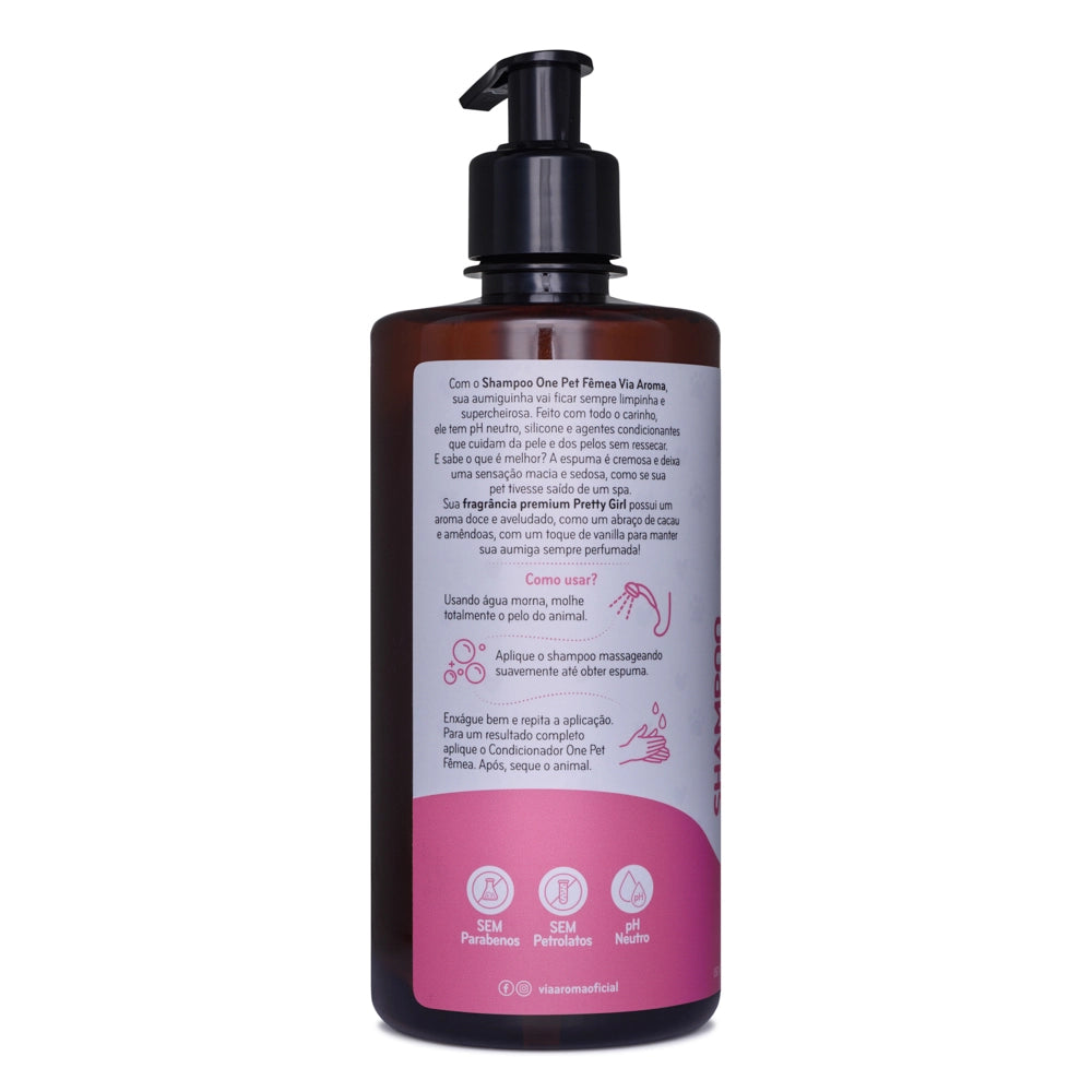Shampoo One Pet Fêmea Via Aroma – 500 ml