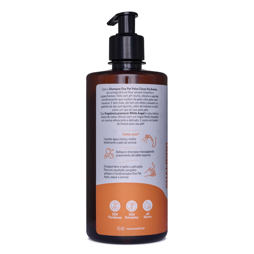 Shampoo One Pet Pelos Claros Via Aroma – 500 ml