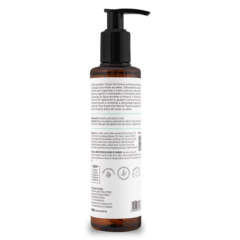 V.Skin Sabonete Gel De Limpeza Facial Via Aroma - 200 ml